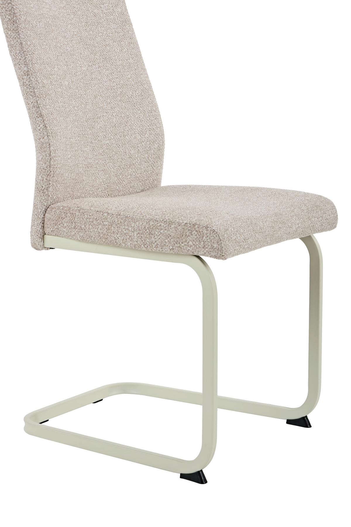 SCHWINGSTUHL-SET TIVOLI S 4ER-SET - Beige/Creme, MODERN, Textil/Metall (45/98/59cm) - MID.YOU