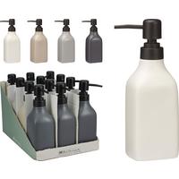 Szappanadagoló Soap - világosszürke/fehér, műanyag (6/6/19,5cm)