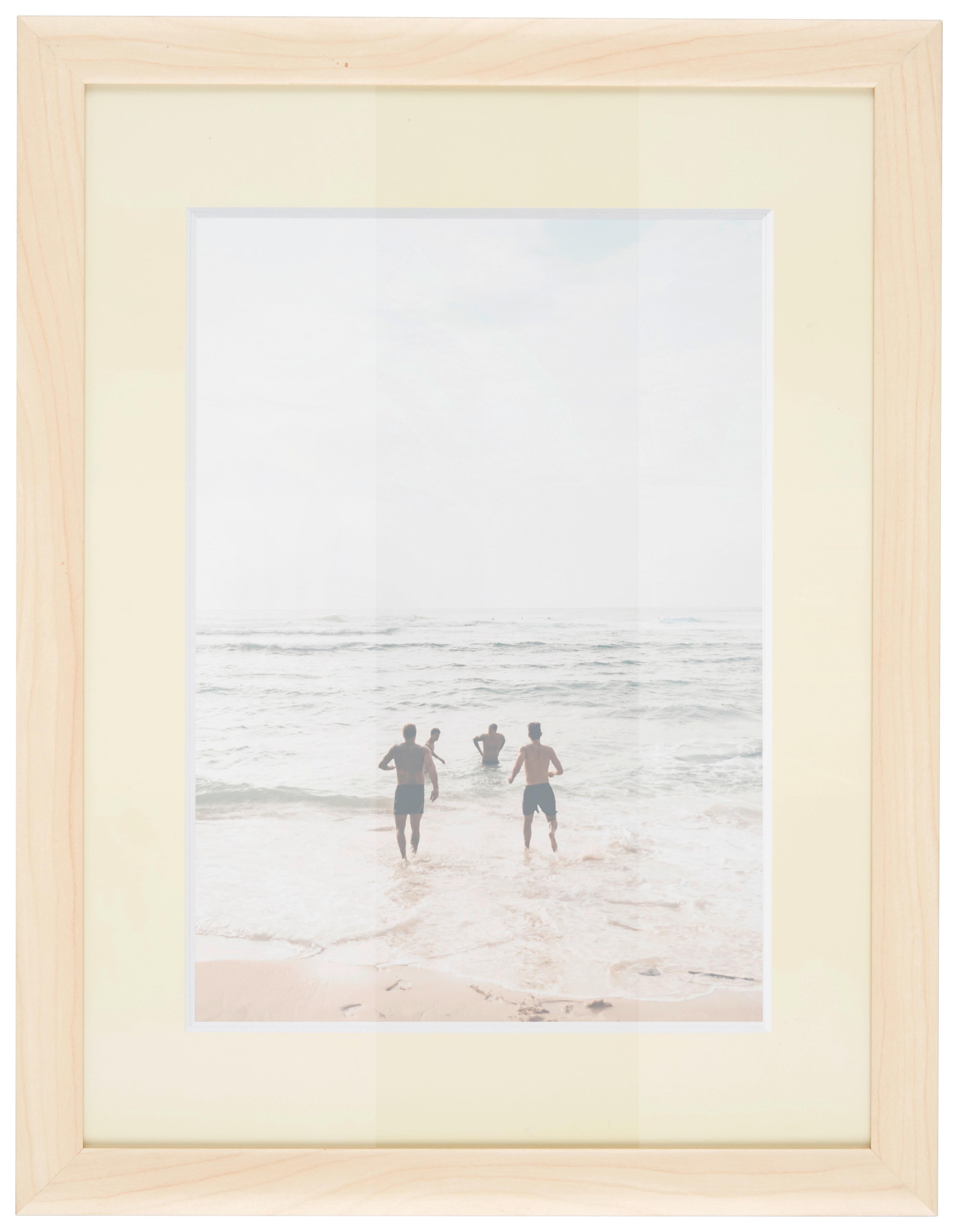 Bilderrahmen Anna ca. 30x40cm - Naturfarben, ROMANTIK / LANDHAUS, Holzwerkstoff (30/40cm) - Modern Living