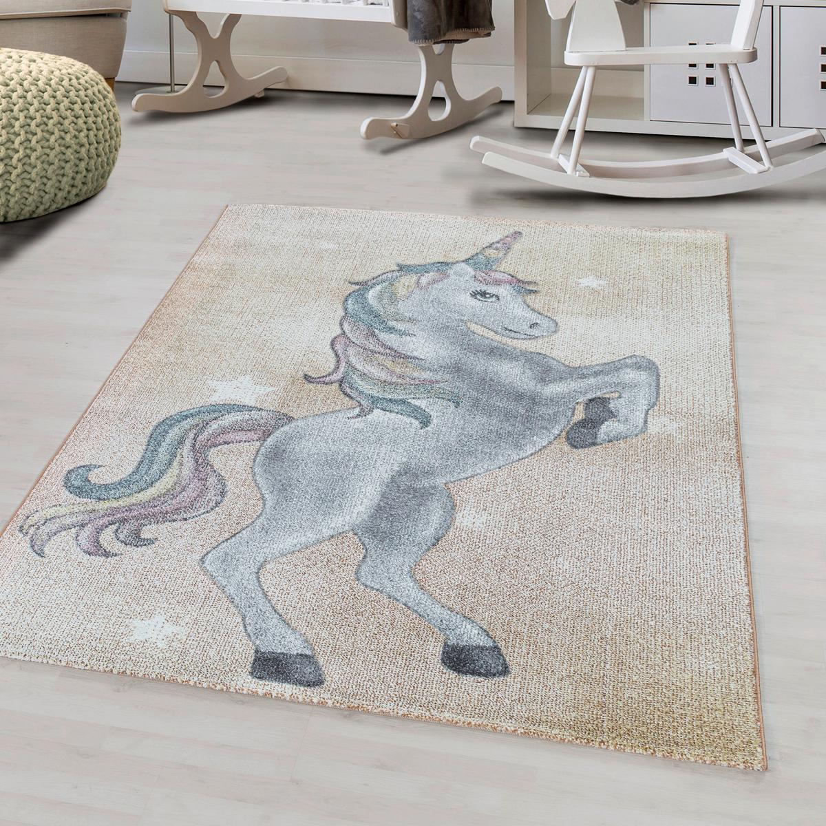Dječji Tepih Funny  160/230cm - bijela/siva, Trend, tekstil (160/230cm)