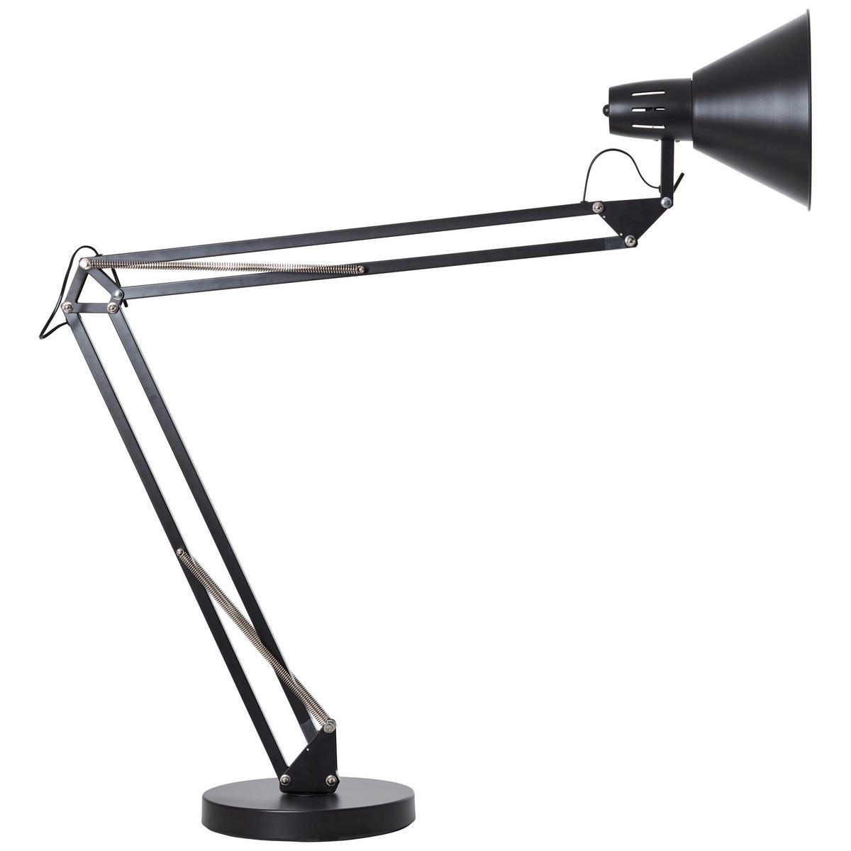 Stehleuchte Winston Schwarz max. 60 Watt - Schwarz, Basics, Metall (32/176cm) - Brilliant