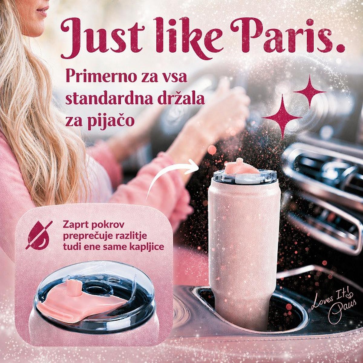 Steklenička Paris Hilton - pink, Design, kovina (10/15/30cm) - Paris Hilton