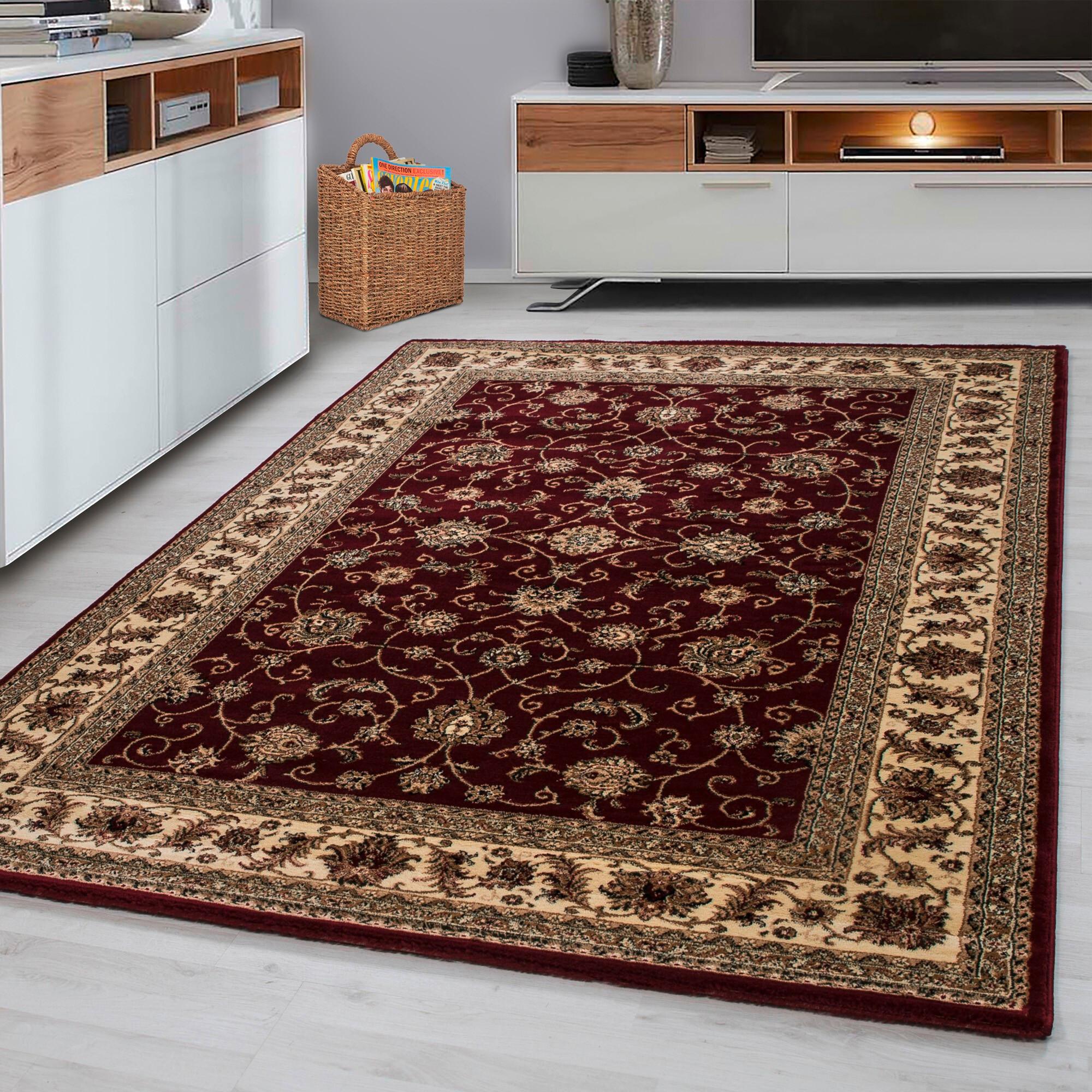 Tkana Preproga Marrakesh, Rdeča, 240x340cm - rdeča/bež, Konvencionalno, tekstil (240/340cm) - Novel