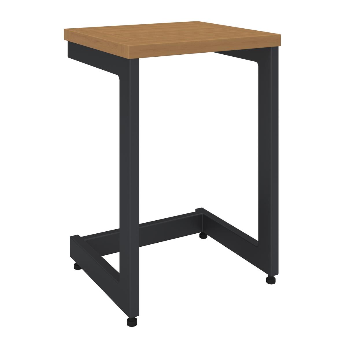 Vrtni Ležalnik / Klop Loan, Svetlo Siva, Z Mizico - temno siva/siva, Moderno, kovina/tekstil (210/84/78cm) - Bessagi Garden