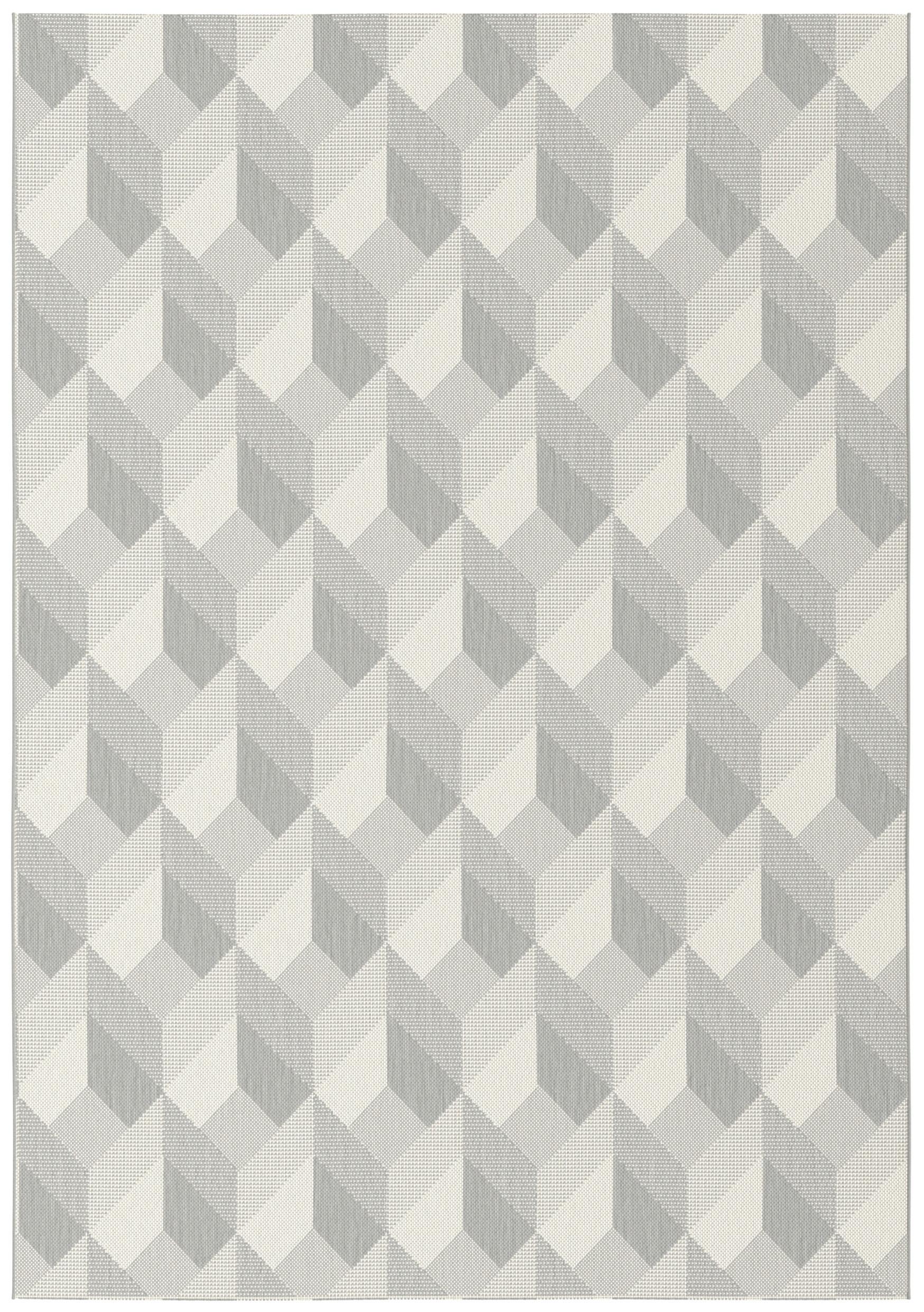Flachwebeteppich Sandbar Hellgrau ca. 80x200cm - Hellgrau, MODERN, Textil (80/200cm) - Mömax