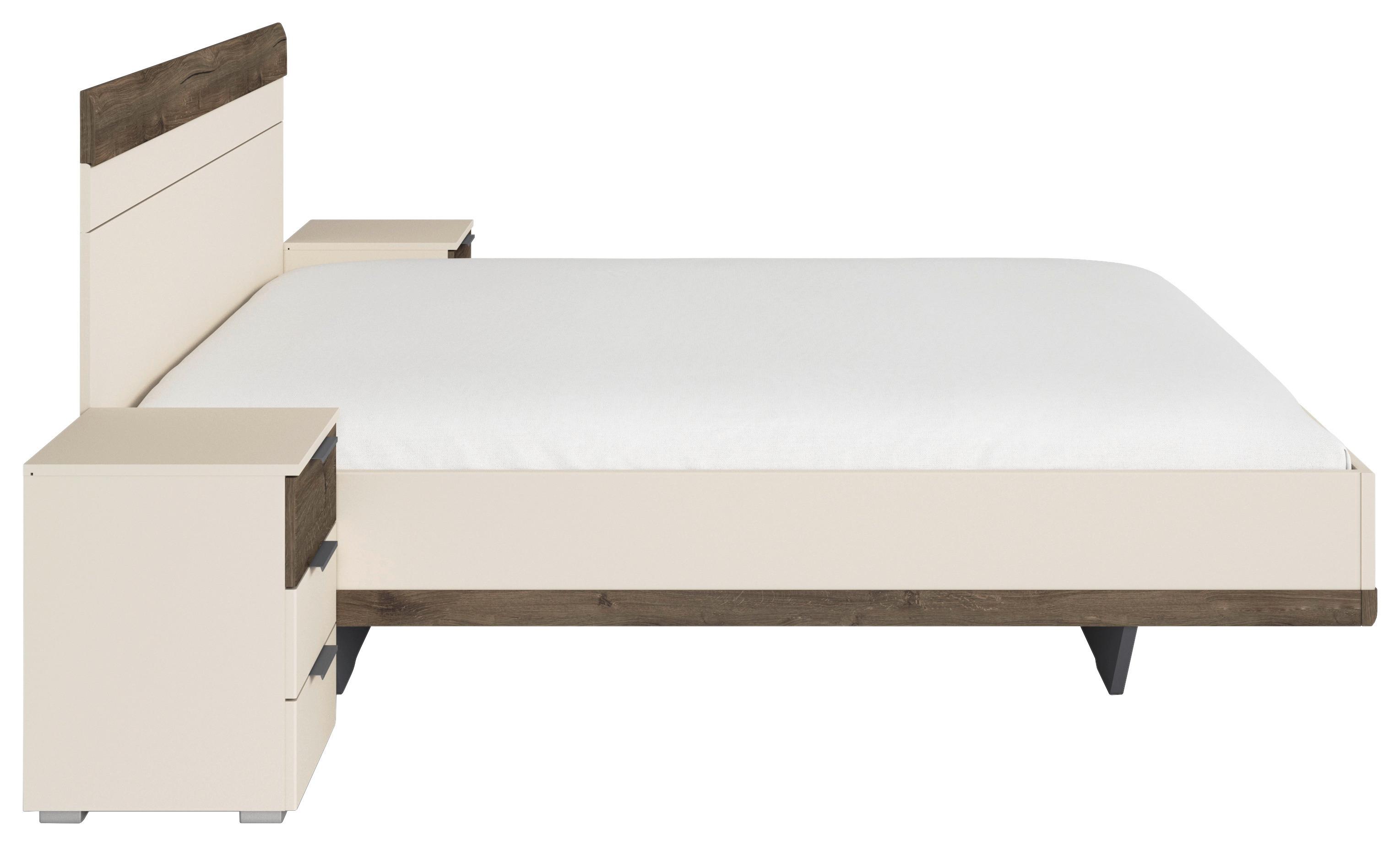 Krevet Sajo - boje šampanjca, Trend, drvni materijal (180/200cm) - Premium Living