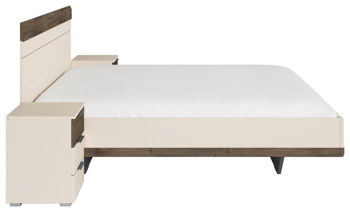 Krevet Sajo - boje šampanjca, Trend, drvni materijal (180/200cm) - Premium Living