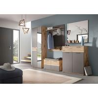 Garderobna Klop Mason, Siva, Barva Hrasta - črna/siva, Moderno, umetna masa/leseni material (90/45/37cm) - MID.YOU