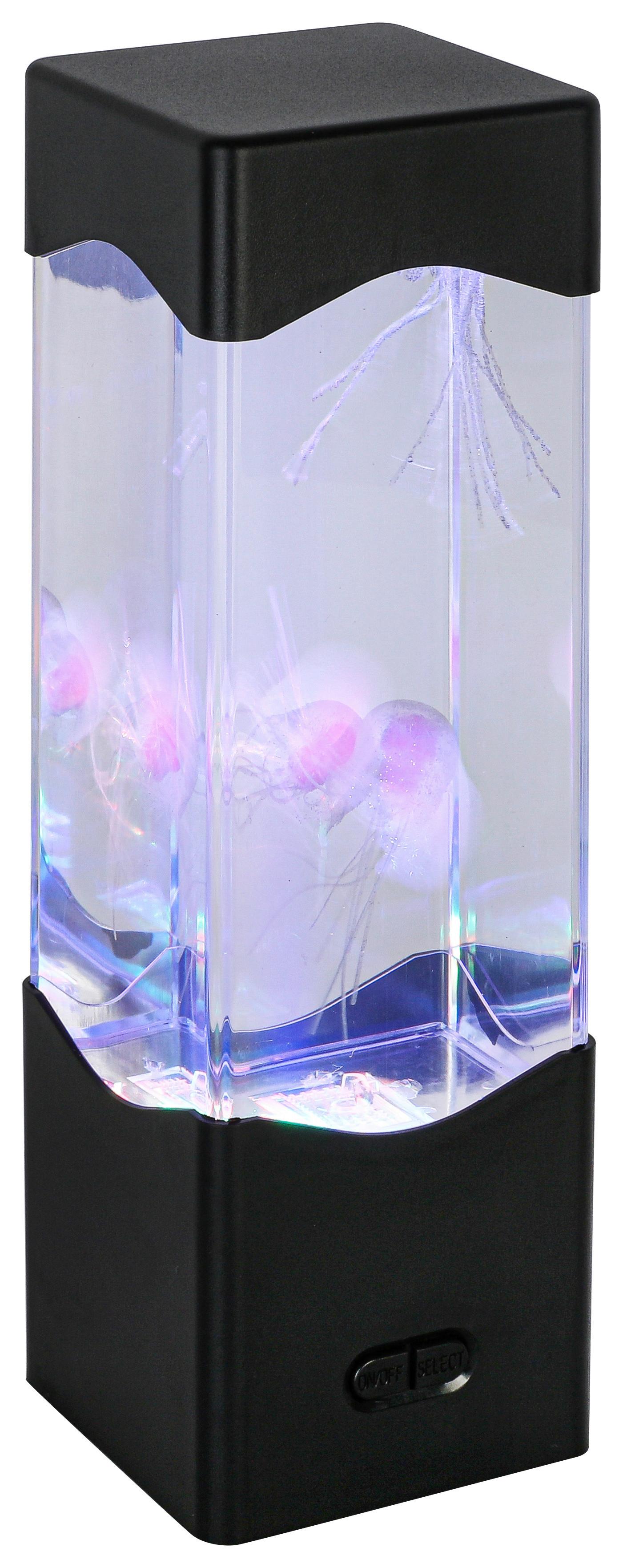 LED-DEKORATIONSLAMPA QUALI - svart/transparent, Modern, plast (7,5/23,3/7,5cm) - Mömax