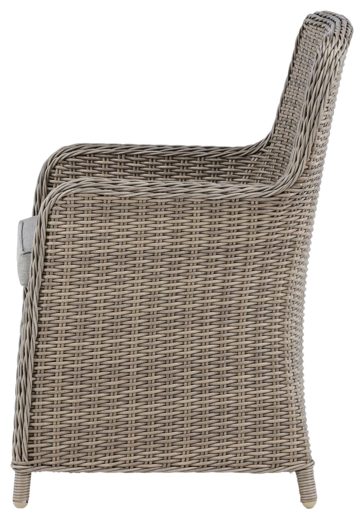 GARTENSTUHL-SET WEMBLEY - Braun, KONVENTIONELL, Kunststoff/Textil (62/94/66cm) - Gardenson