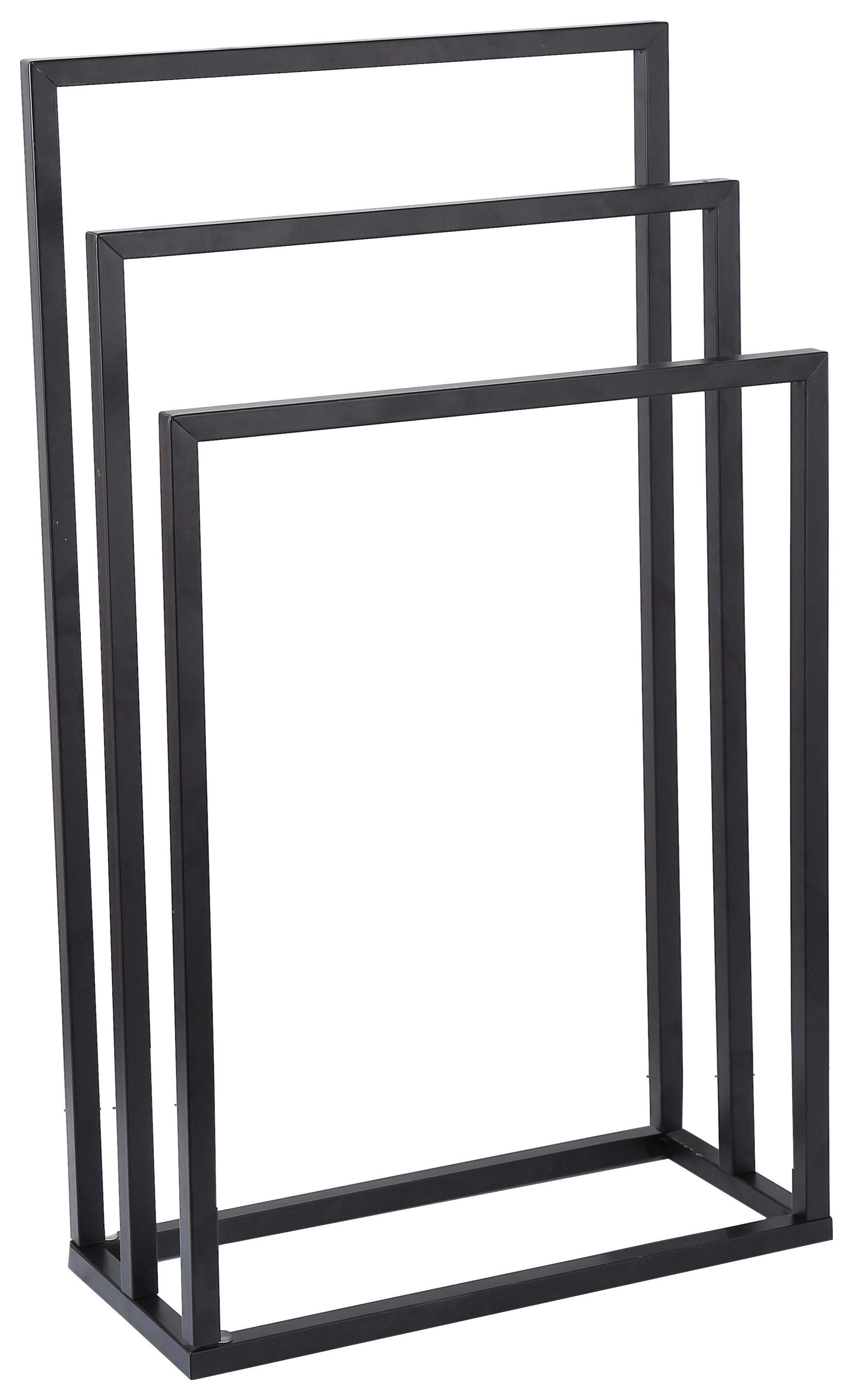 Držač Ručnika Marino - crna, Konvencionalno, metal (45/85/21cm) - Ondega