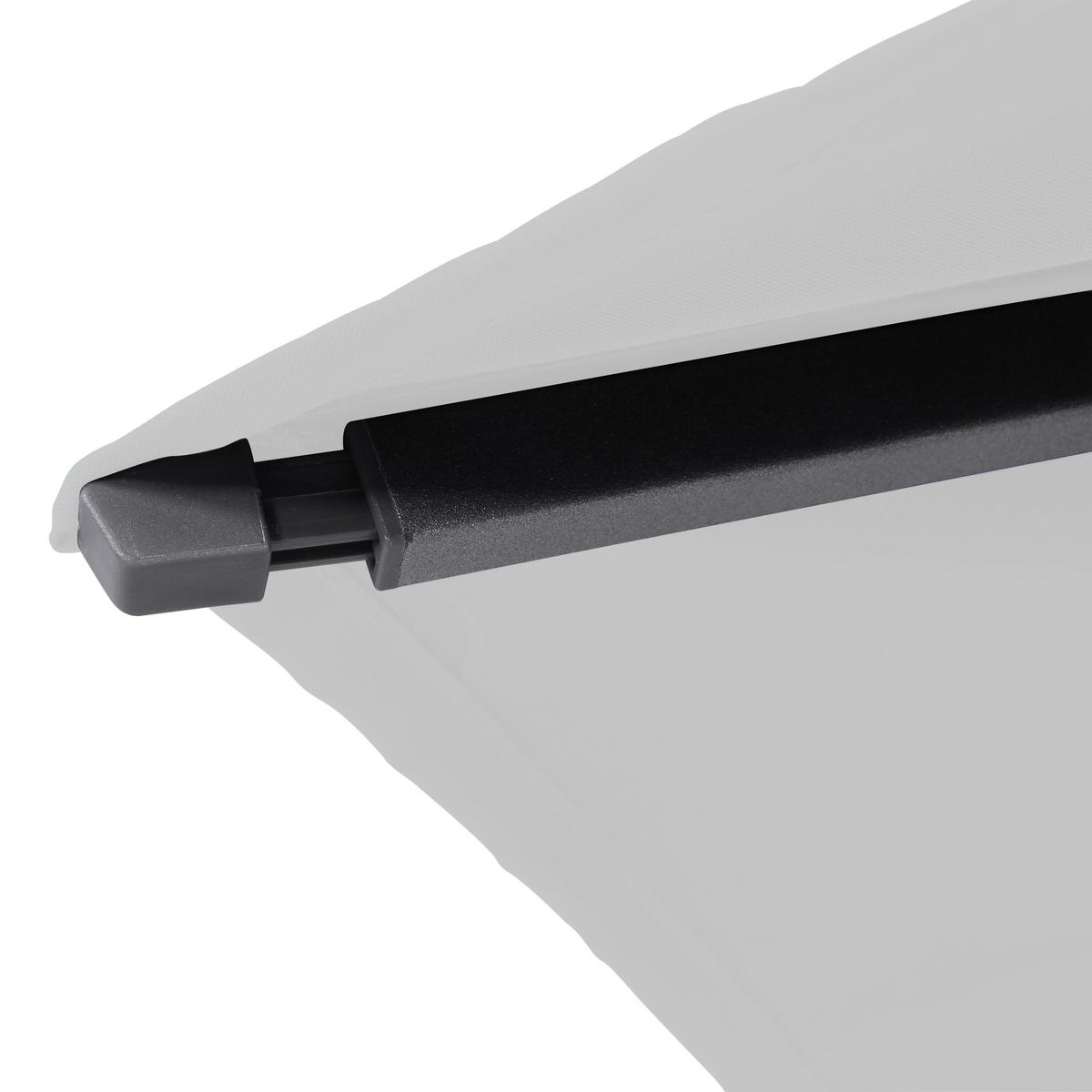 Sonnenschirm Ø 300 H: 238 cm Anthrazit/Grau - Anthrazit/Grau, KONVENTIONELL, Textil/Metall (300/300cm) - Siena Garden