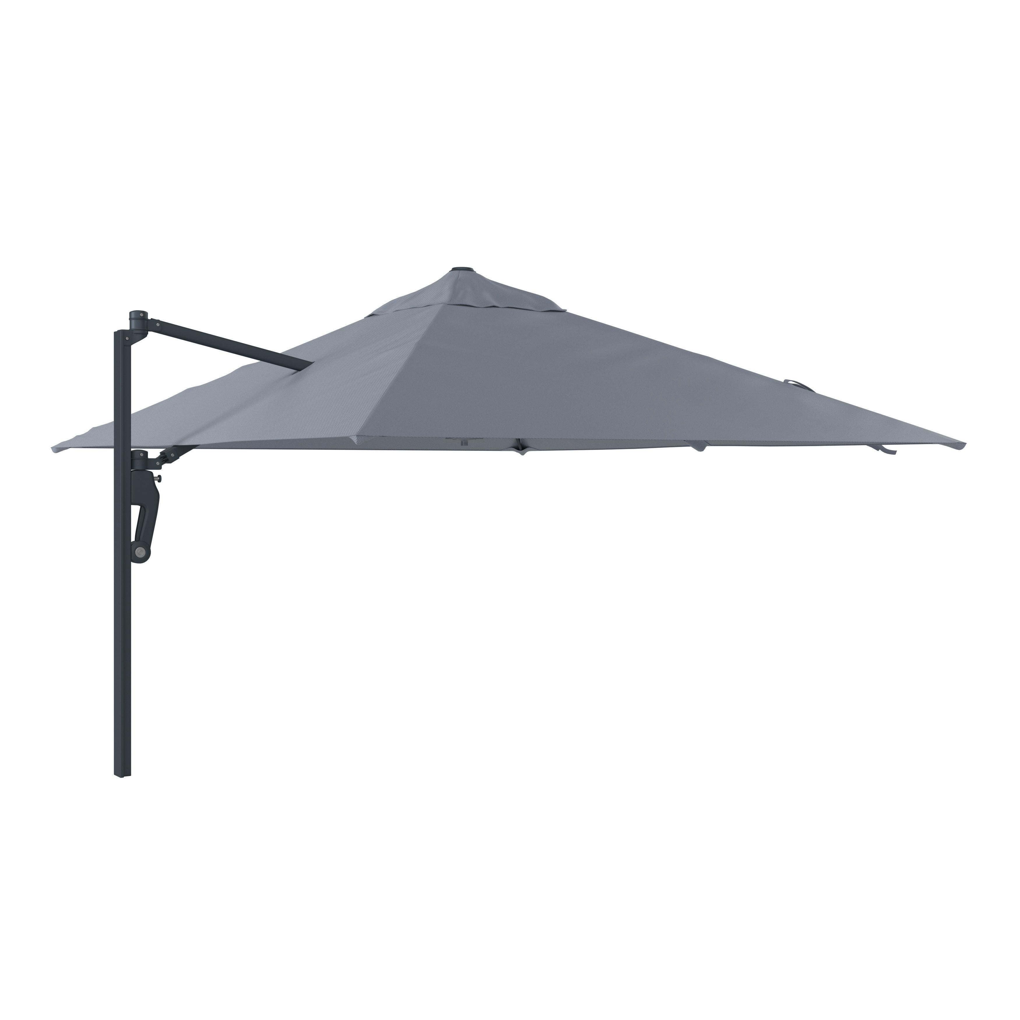 PARASOL PRZECIWSŁONECZNY MADONELLA - ciemnoszary/szary, Modern, metal/tkanina (240/159/200cm) - Ambia Garden