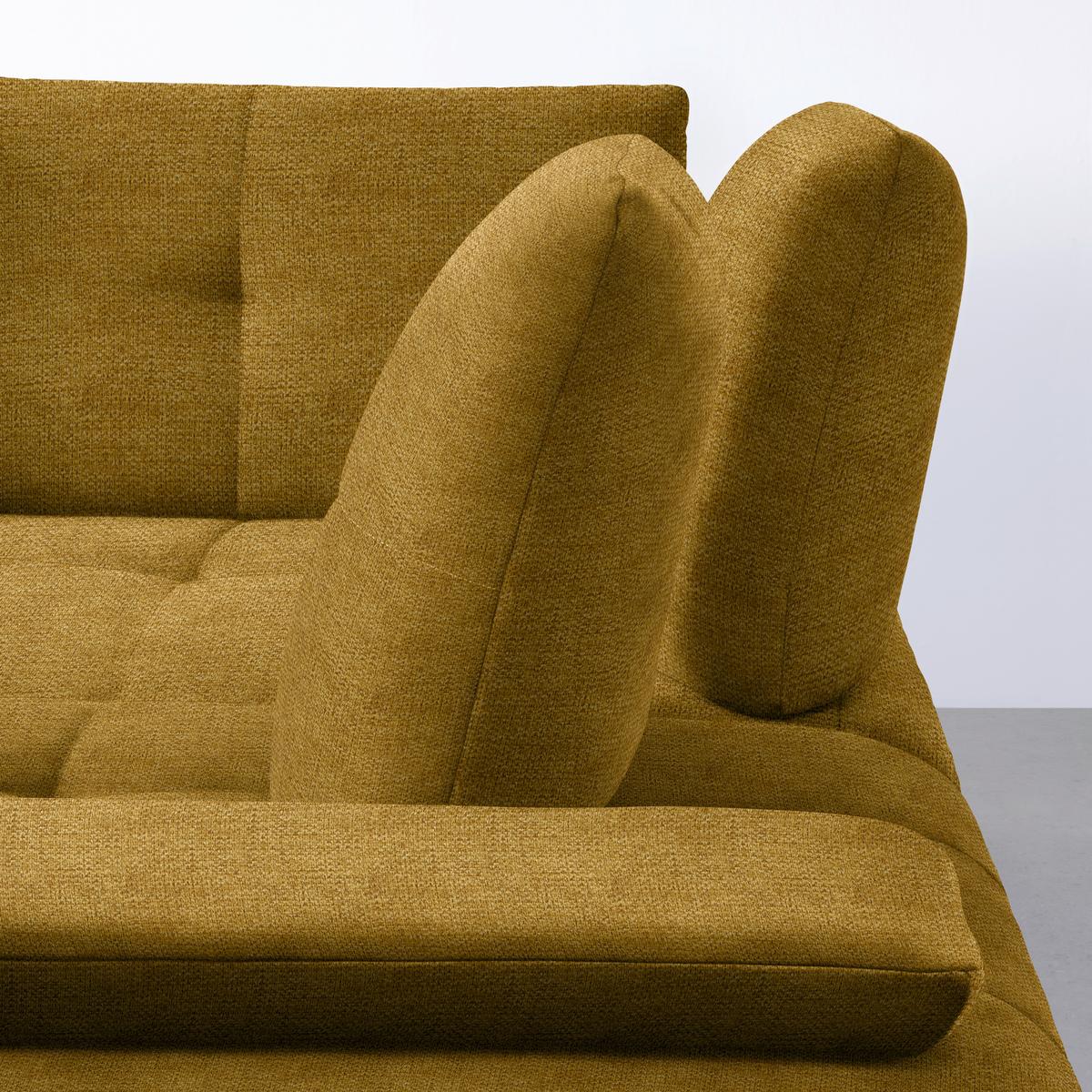Wohnlandschaft Trendy Senfgelb - Senfgelb/Schwarz, MODERN, Holzwerkstoff/Textil (310/93/250cm) - Premium Living