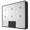 Ormar S Klasičnim Vratima Hildesheim - bijela/siva, Design, drvni materijal/plastika (275/231/56cm) - Modern Living