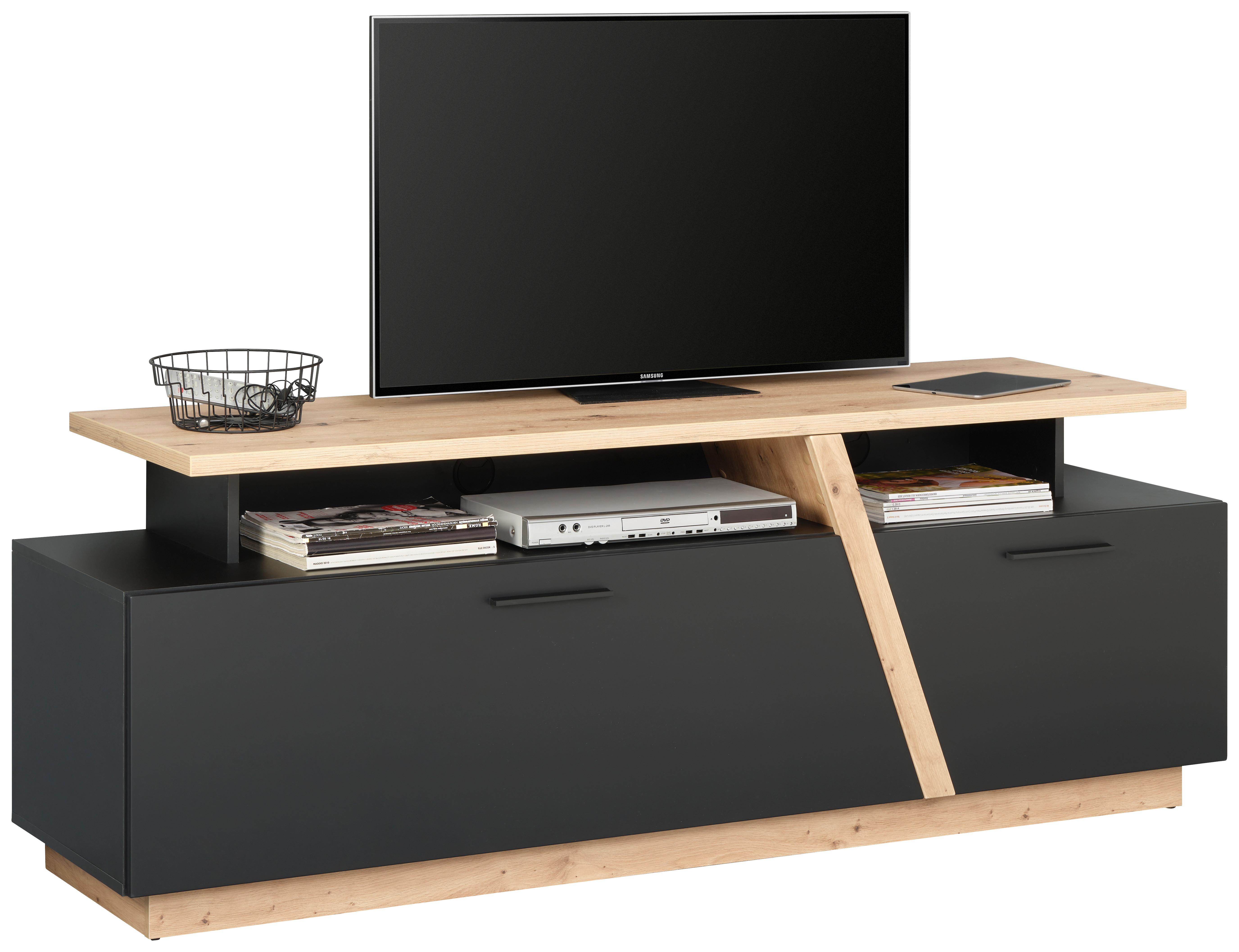 Tv Element Maxi - boje hrasta, Modern, drvni materijal/plastika (177,5/65/47cm) - Modern Living