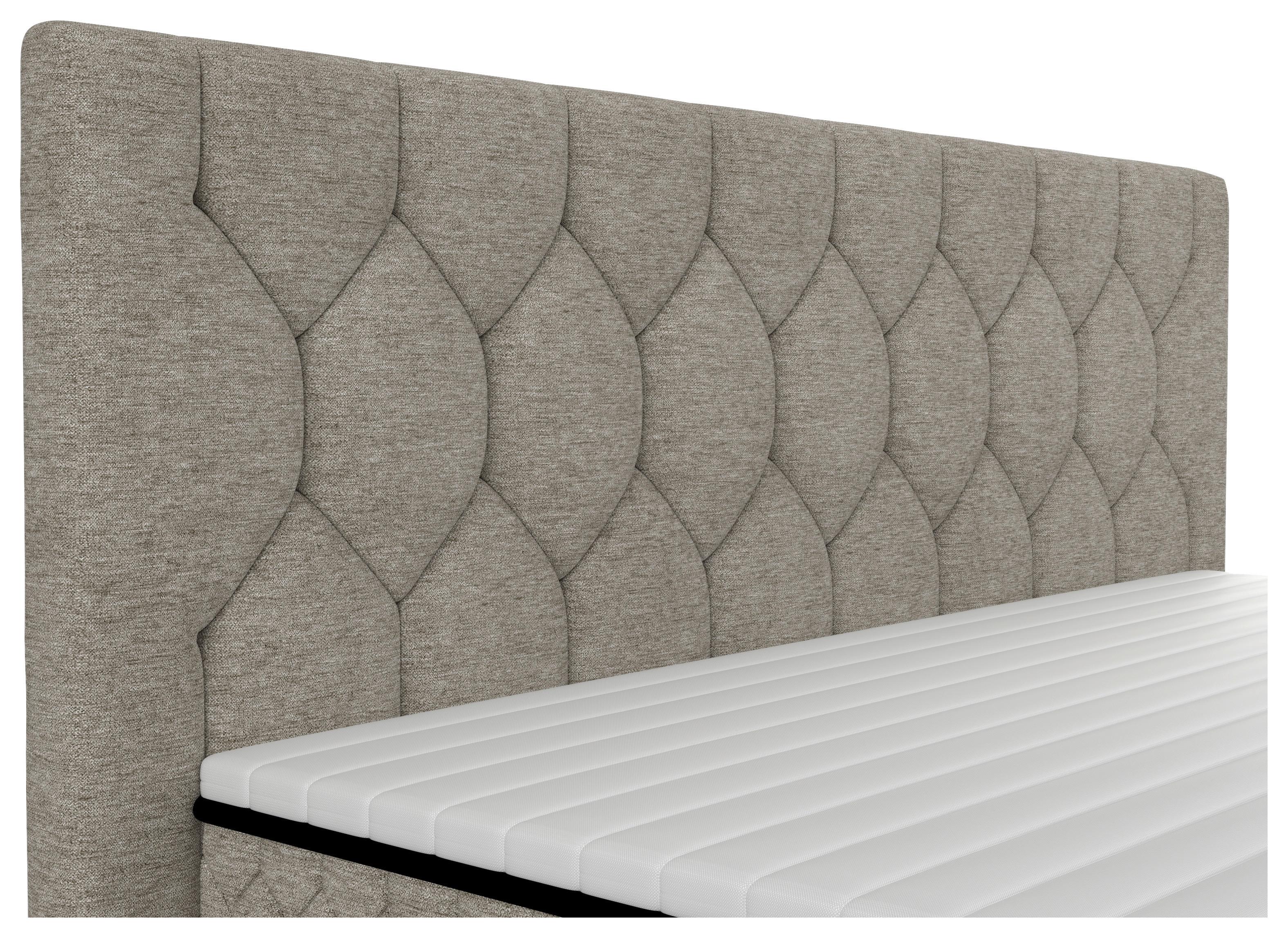 Box Krevet Maya D - bež/crna, Konvencionalno, drvo/tekstil (160/200cm) - Modern Living