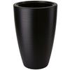 Übertopf Gubo Schwarz Ø ca. 38,5cm - Schwarz, KONVENTIONELL, Kunststoff (38,5/58,0cm) - Mömax