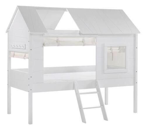 HAUSBETT Charlotte 90x200 cm Weiß - Weiß, KONVENTIONELL, Holzwerkstoff (90/200cm) - MID.YOU
