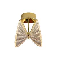 Wandleuchte Lp-1715/1w_mariposa - Goldfarben, Konventionell, Kunststoff (22/18/24cm)