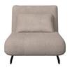 BÄDDFÅTÖLJ LUNA - beige/svart, Modern, metall/textil (92/86/80cm) - Bessagi Home