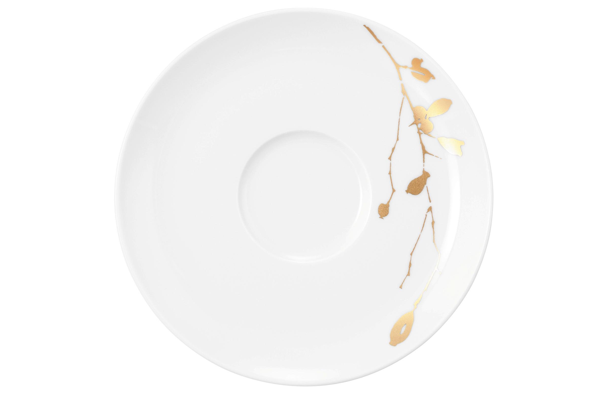 SPODEK 001.765551 - biały/kolor złoty, Basics, ceramika (16,5cm) - Seltmann Weiden