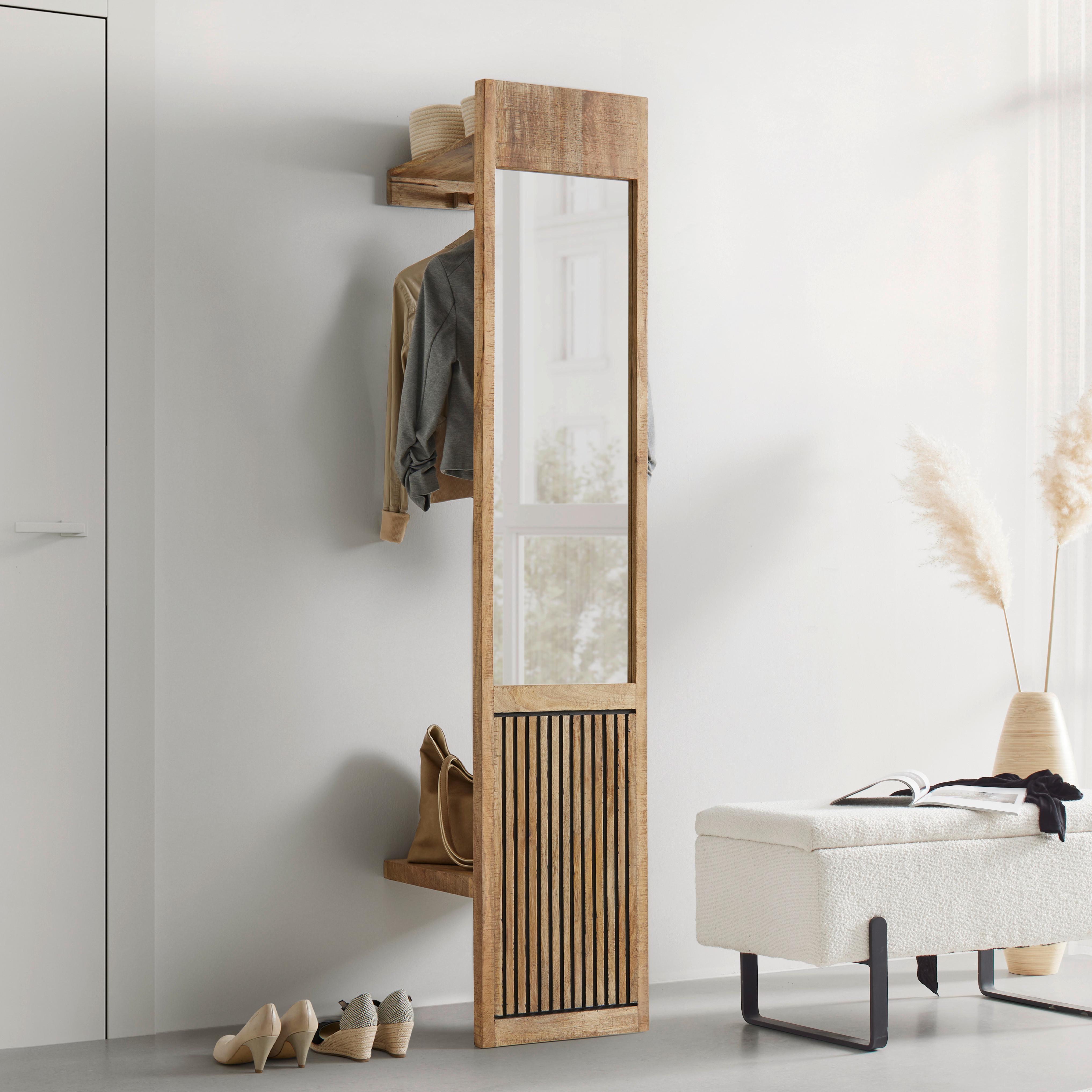 Garderobenpaneel Everest Naturfarben - Naturfarben, Natur, Holz (40/200/47cm) - Mömax