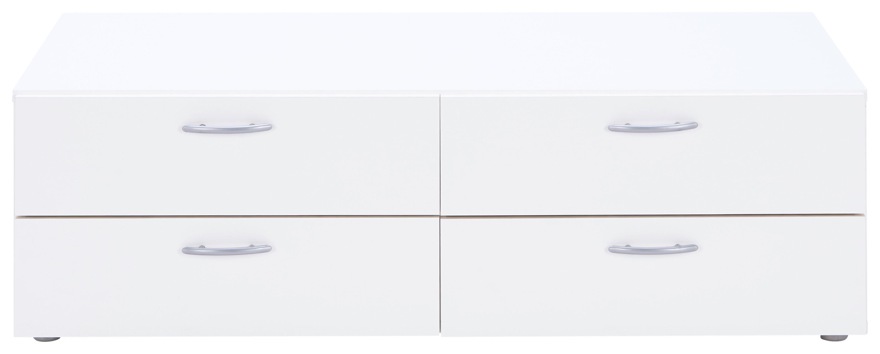 Schubladenbox Basic in Weiss - Weiss, Konventionell, Holzwerkstoff (110,7/35/51,9cm) - Based