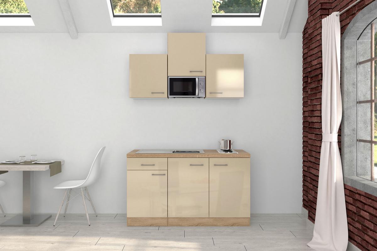 Majhna Kuhinja Nepal, Kašmir, Barva Hrasta - barve nerjavečega jekla/kašmir, Moderno, kovina/leseni material (150cm) - FlexWell