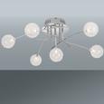 Deckenleuchte Urs, Max 6x14 Watt - Chromfarben, MODERN, Glas/Metall (74/72/29cm) - Mömax modern living Deckenleuchte Urs, Max 6x14 Watt - Chromfarben, MODERN, Glas/Metall (74/72/29cm) - Mömax modern living