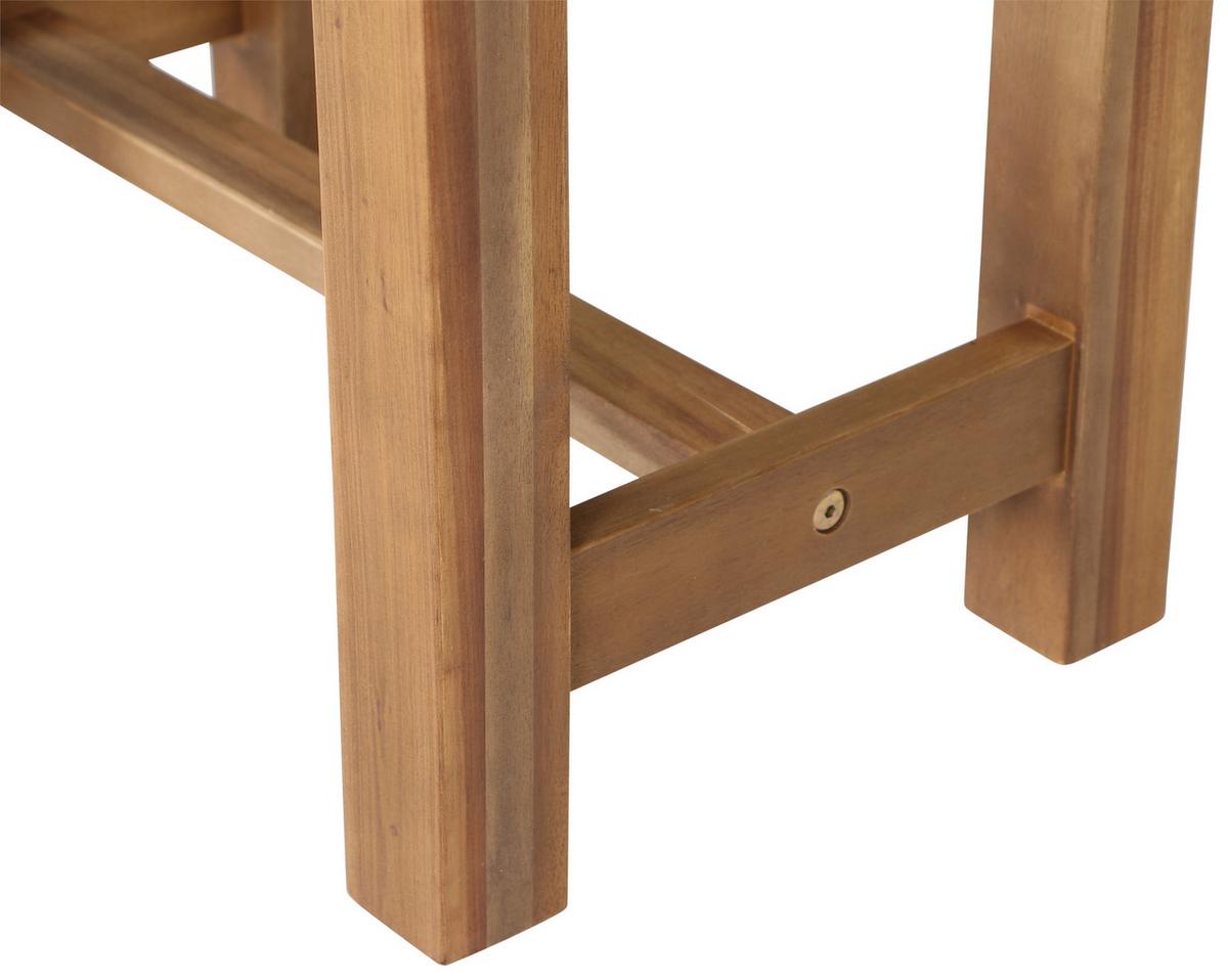 Gartenhocker Echtholz Akaziefarben - Akaziefarben, KONVENTIONELL, Holz (33/45/50cm) - Siena Garden