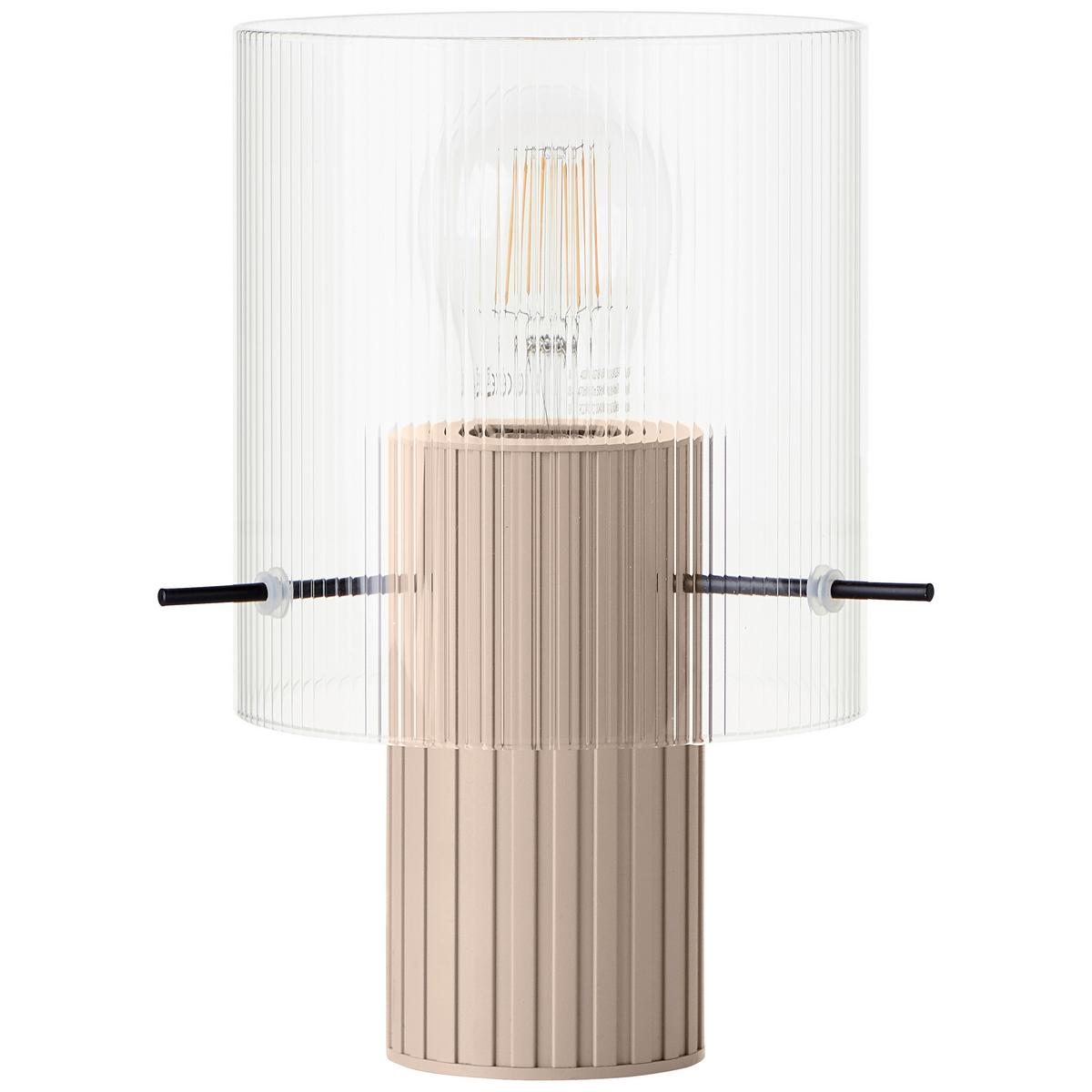 LAMPA STOŁOWA 70135A09 GÖTEBORG - beżowy/przezroczysty, Konventionell, metal/szkło (14/22cm) - Dieter Knoll