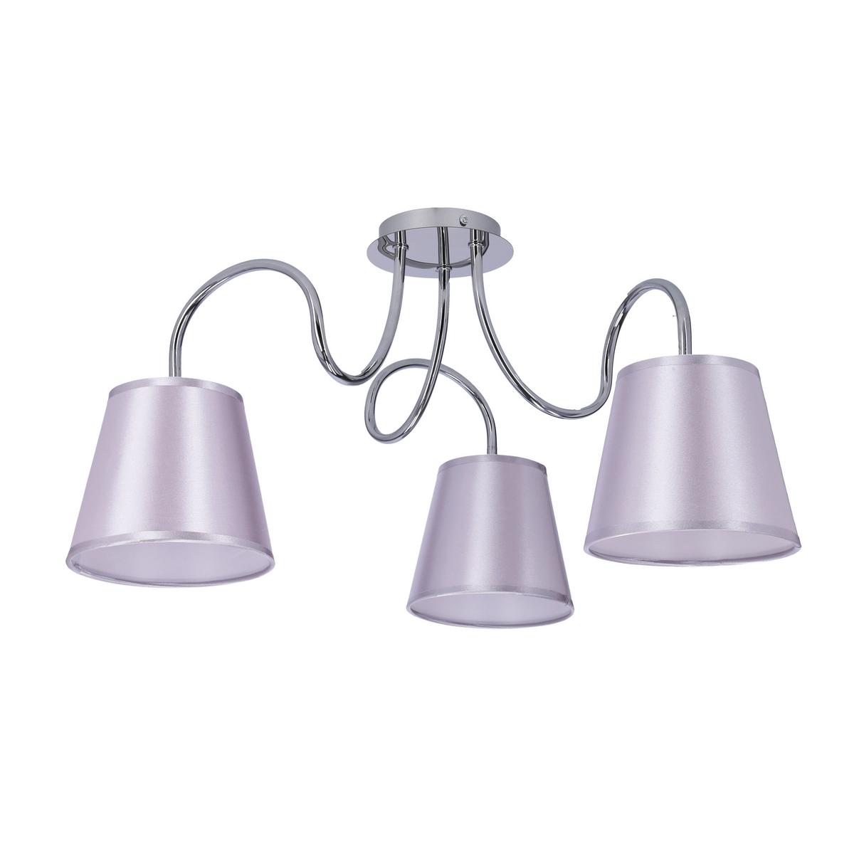 Stropna Svjetiljka Luk - boje kroma, Konvencionalno, metal/plastika (60/60/36cm)
