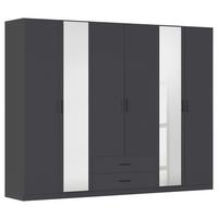 DULAP USI ROTATIVE DESPINA - gri, Konventionell, material pe bază de lemn (271/210/54cm)