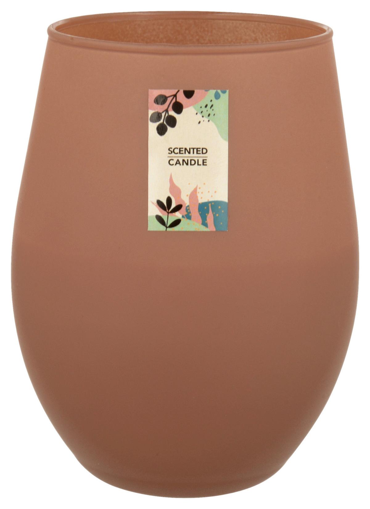 Gyertya Üvegben Candela - feketeszeder/korall, Üveg (7,6/12,5cm) - Modern Living