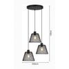 HÄNGLAMPA YLVIE - svart, Modern, metall/plast (42/120cm) - Modern Living