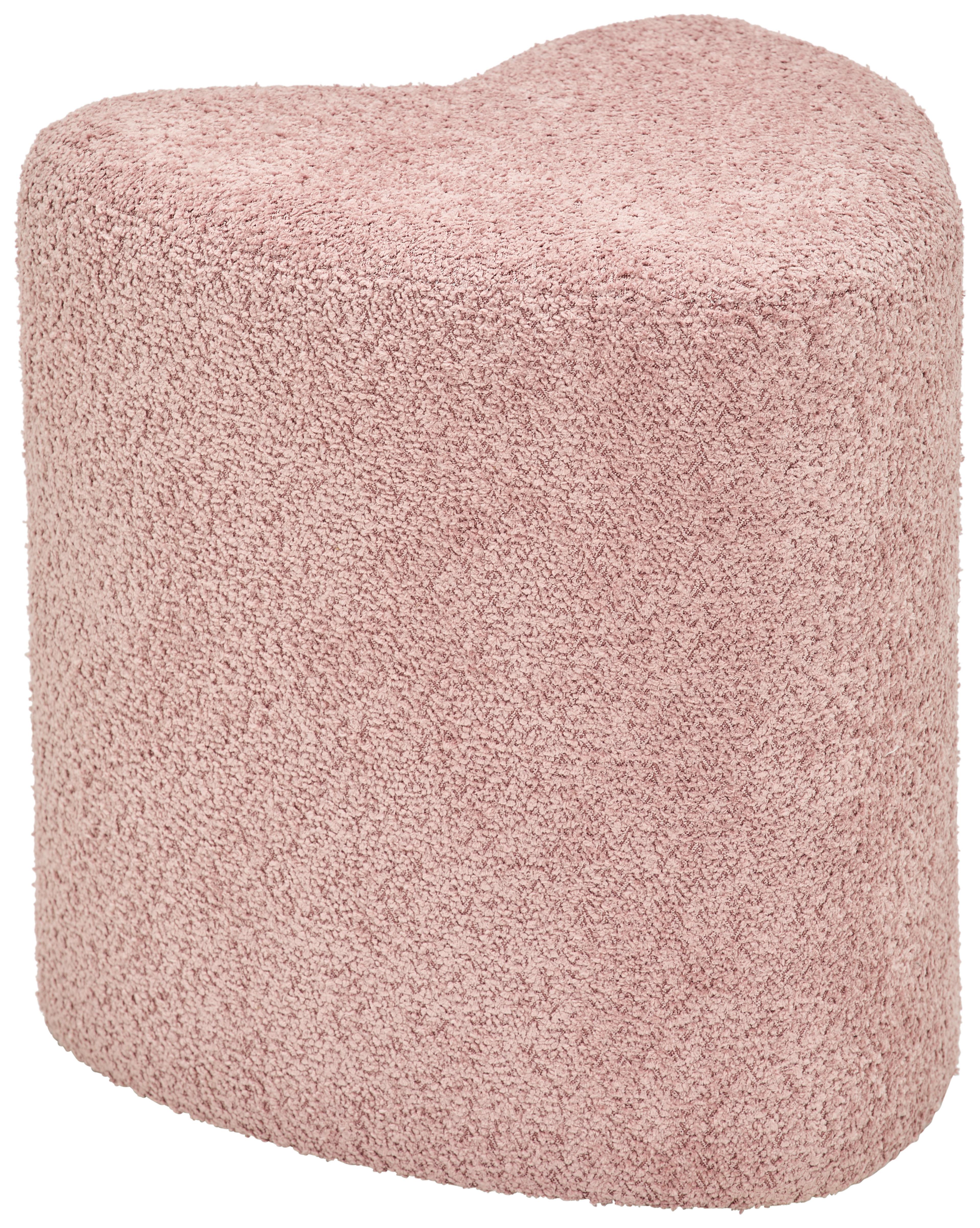 HOKER ANIKA - jaskrawy róż, Trend, materiał drewnopochodny/tkanina (41/44/41cm) - Xora