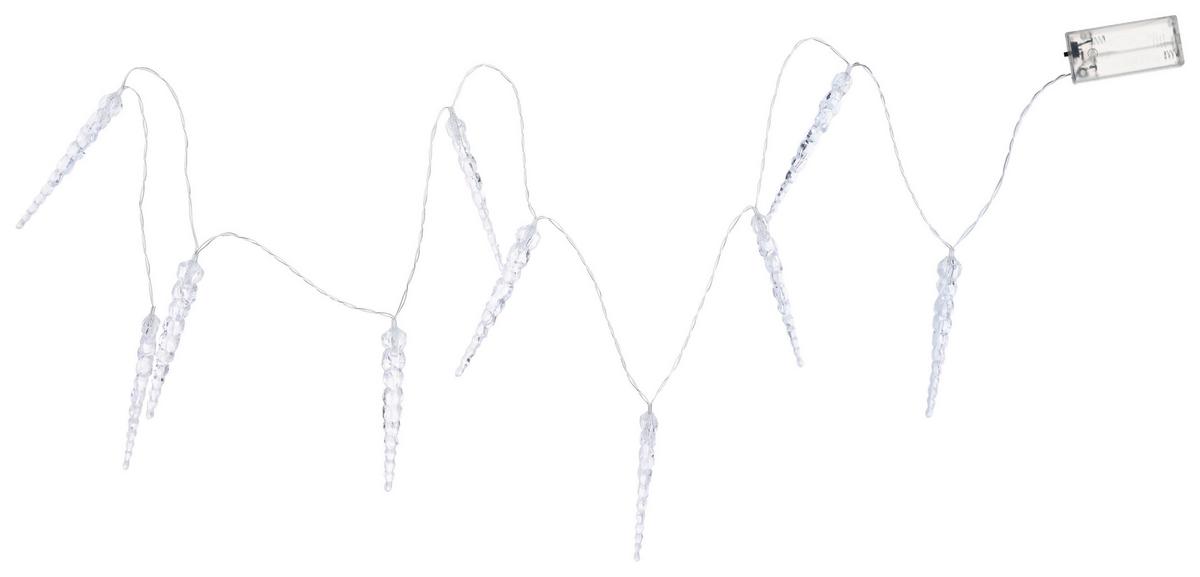 Lichterkette Ice Transparent - Transparent, KONVENTIONELL, Kunststoff/Metall (150cm) - Mömax