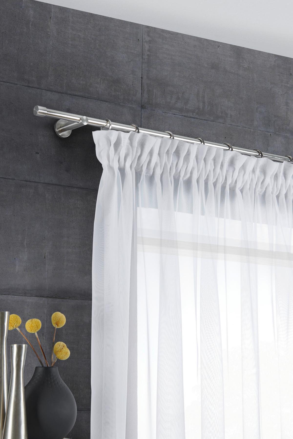 DRĄŻEK OKRĄGŁY - ZESTAW SABELLA - kolor stalowy, Basics, metal (120cm) - Boxxx