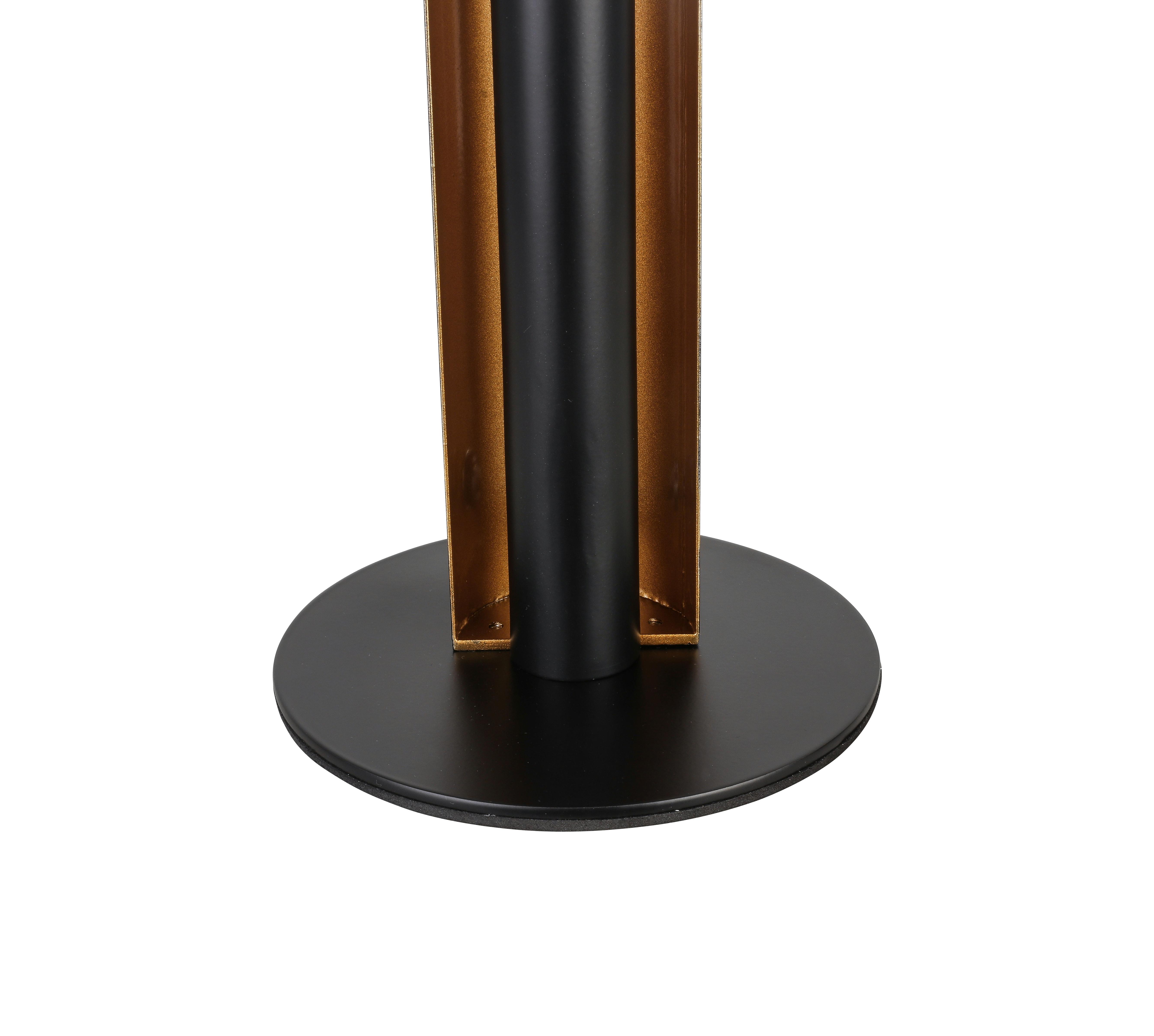 LED-BORDSLAMPA GUMO - svart/guldfärgad, Modern, metall (15/47cm) - Mömax