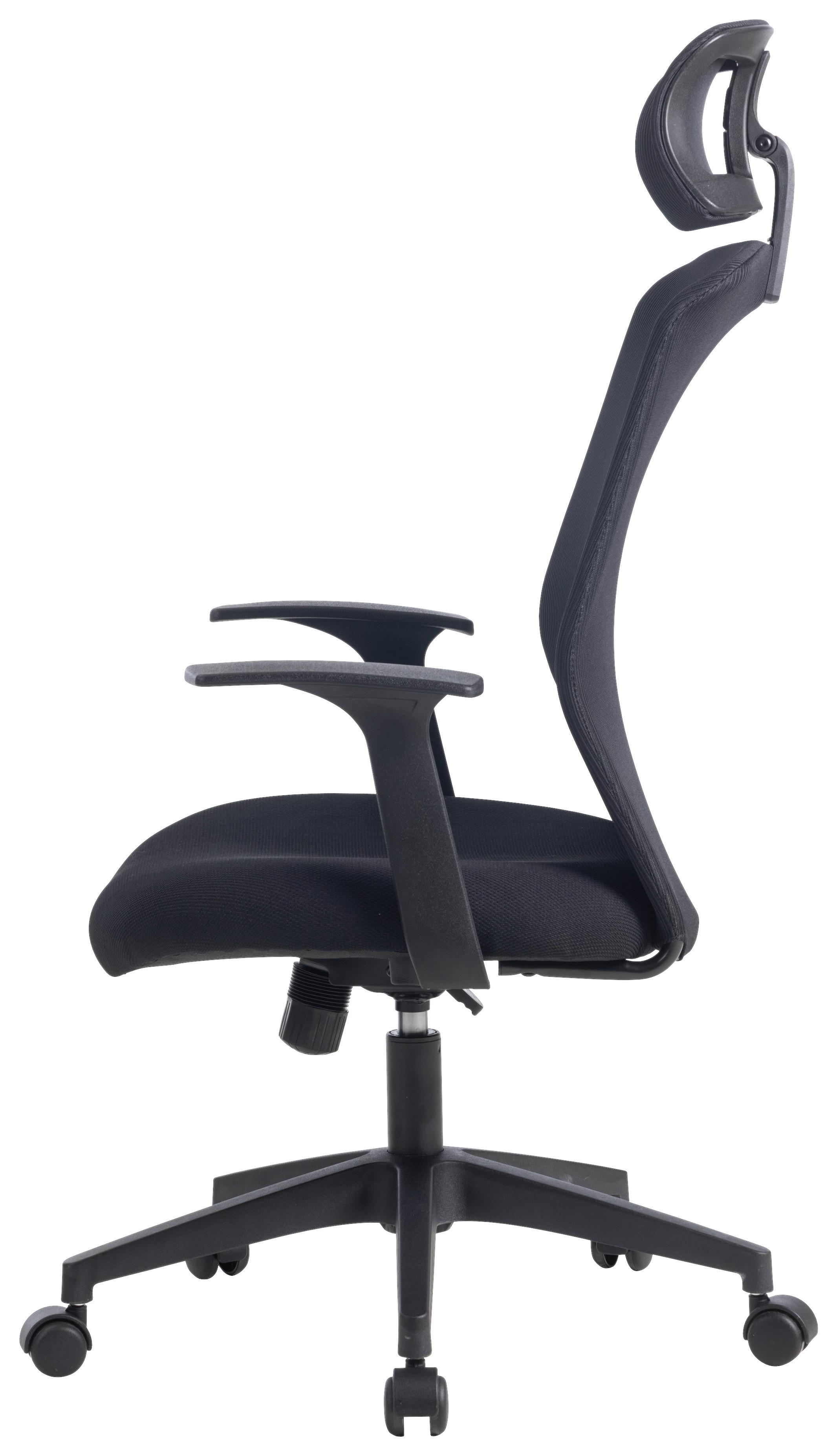 SNURRSTOL PATRIZIA - svart, Design, textil/plast (66/117-124/64cm) - Mömax