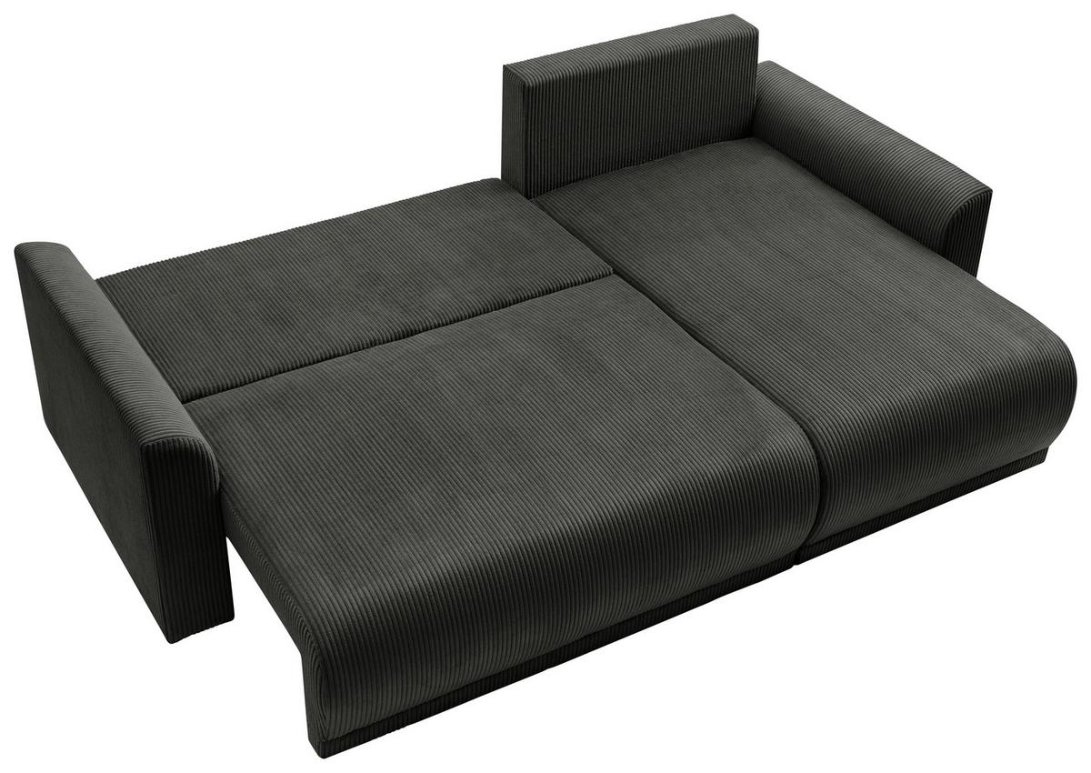 Kutna Garnitura Kim - crna, Moderno, drvo (233/146cm) - Modern Living