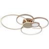 LEDPLAFONDLAMP GENIAL - Champagne/Cappuccino, Modern, Kunststof/Metaal (80/64/9cm) - Mömax