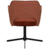 STOL MED ARMSTÖD VALLETTA - svart/rostfärgad, Klassisk, metall/textil (61/85/60cm) - Premium Living