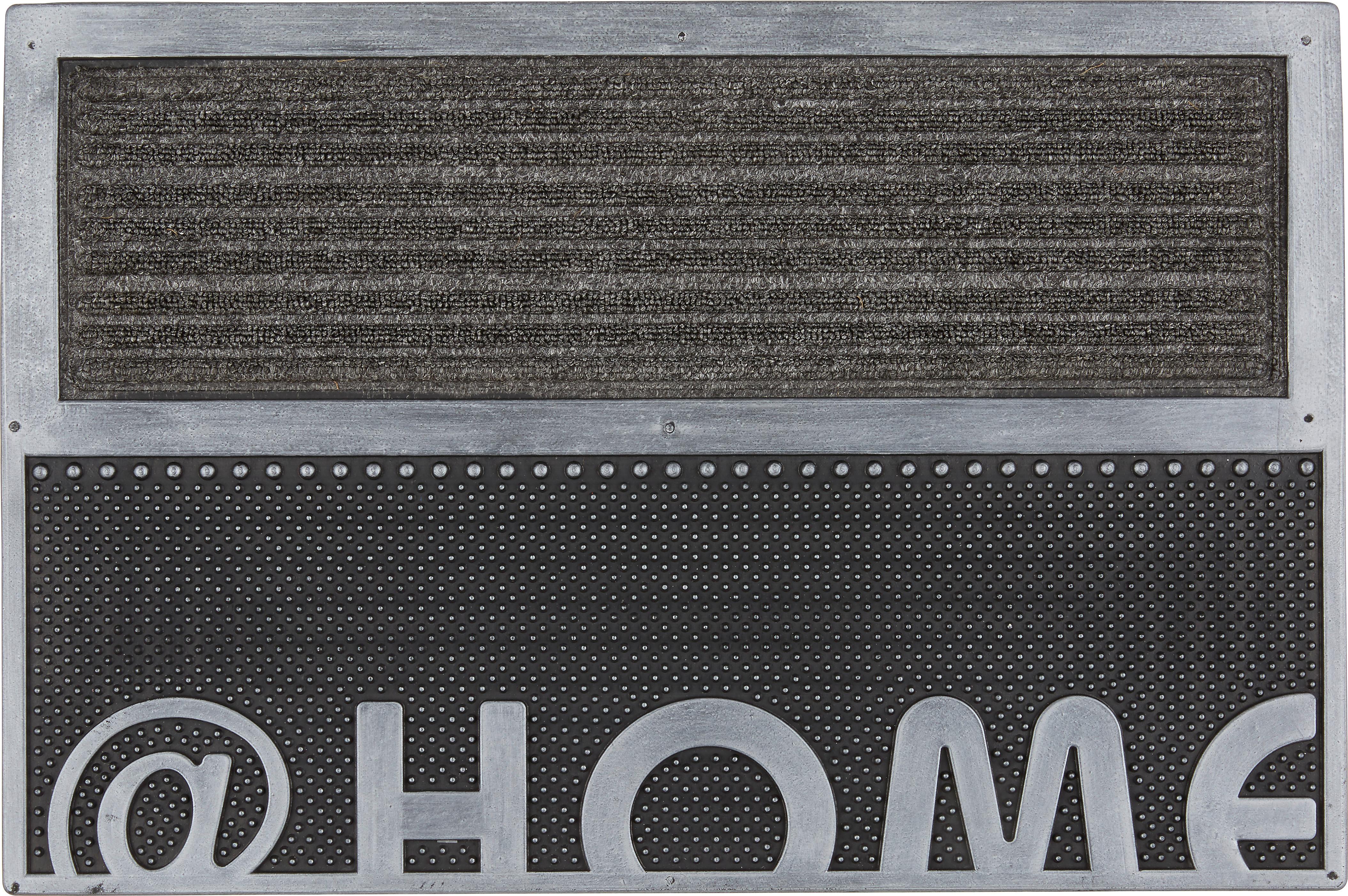 Fussmatte Home in Silberfarben ca. 40x60cm - Silberfarben, Kunststoff (40/60cm) - Modern Living