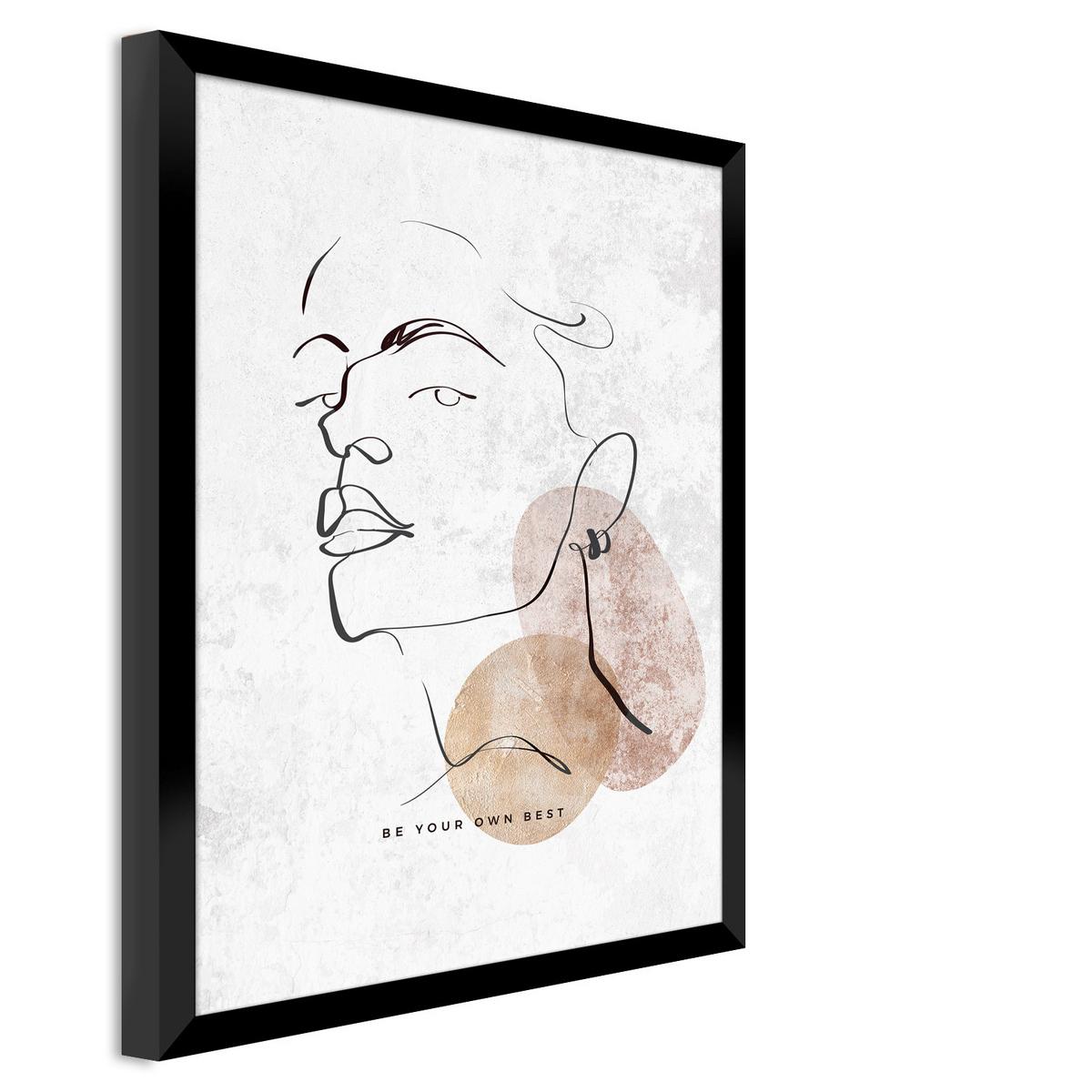 Bild Image ca. 30x40cm - Beige/Grau, Holzwerkstoff/Papier (30/40cm) - Modern Living