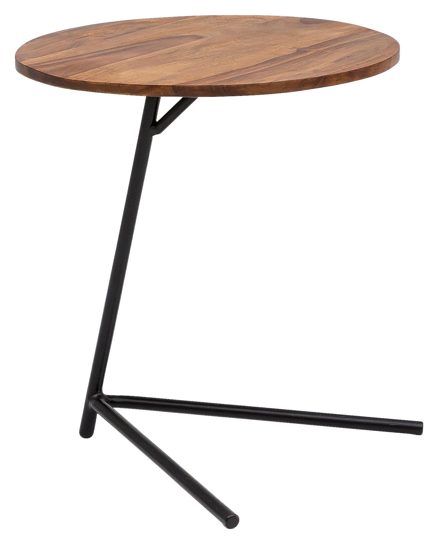 Mizica Wl5.657 - črna/barve indijskega rožnega lesa, Design, kovina/les (40/40/46cm) - MID.YOU