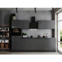 Kuhinjski Blok Z Aparati Oliver, 280cm - srebrne barve/siva, Design, kovina/leseni material (280cm) - Respekta