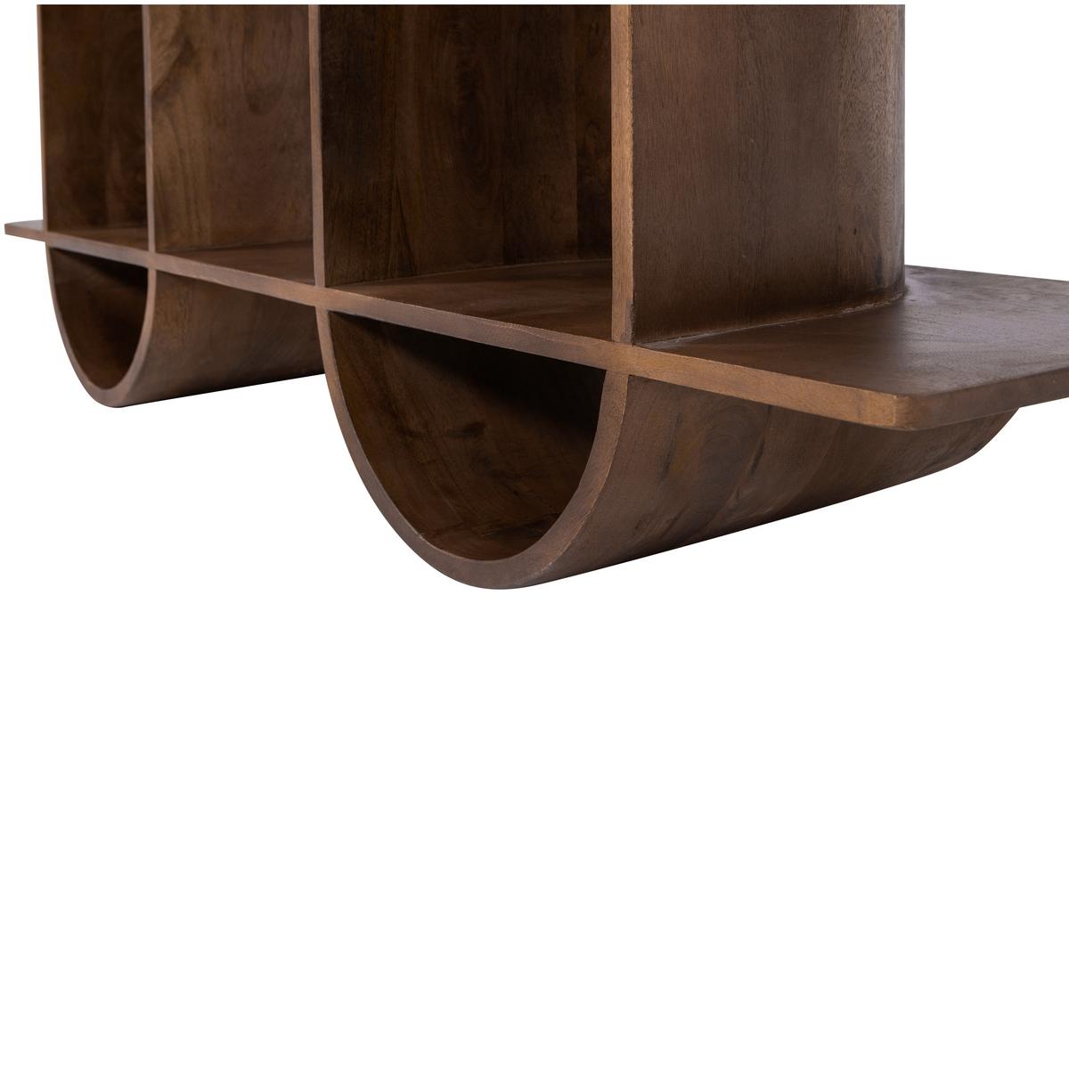 Regal Sinne Dunkelbraun - Dunkelbraun, Design, Holz (130/180/35cm) - Livetastic