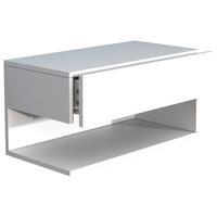 Nočna Omarica Usal Xl 60, Bela - bela, Moderno, leseni material (60/30/32cm) - MID.YOU